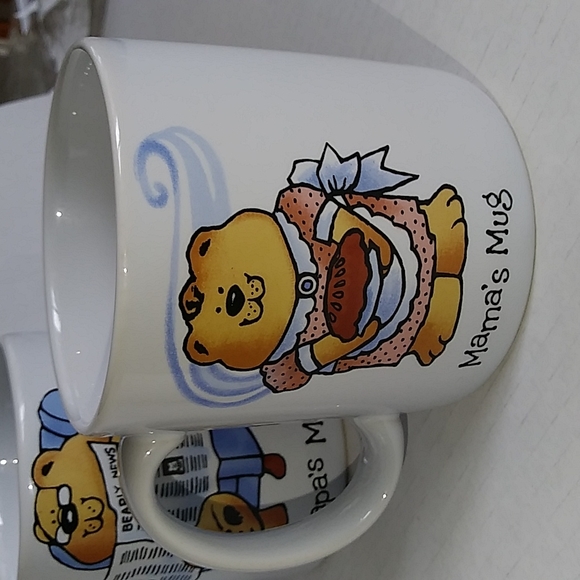 Vintage The Bear Family Set of Three Mugs - Picture 6 of 15
